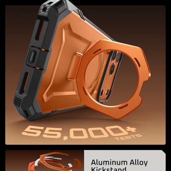 iPhone 17 Pro Max Case Kickstand Unicorn Beetle Camera Cover Magsafe-Coral-Sold - Picture 8 of 12